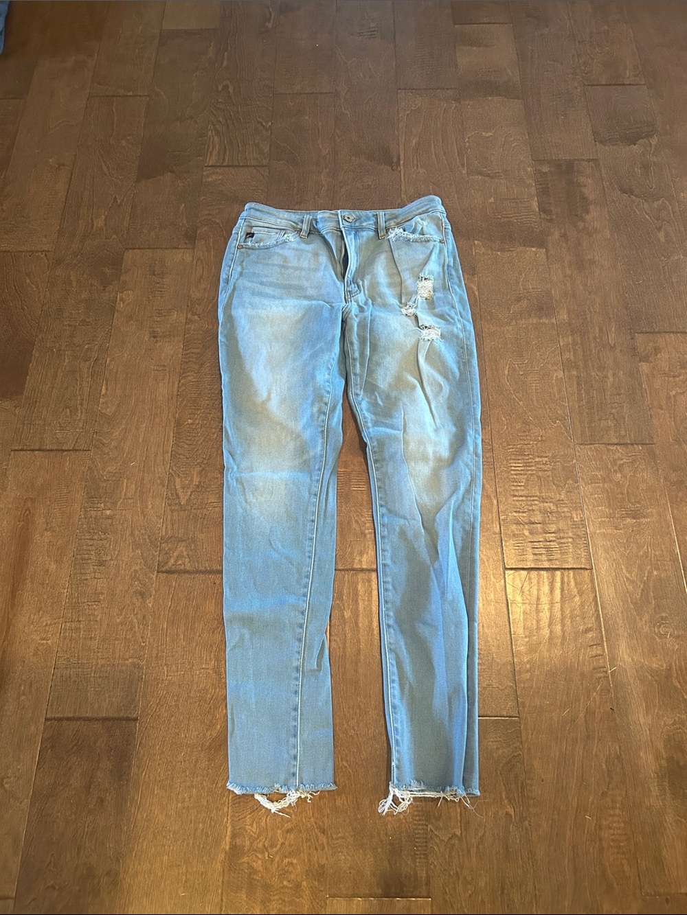 KanCan Light Blue Distressed Skinny Jeans size 9